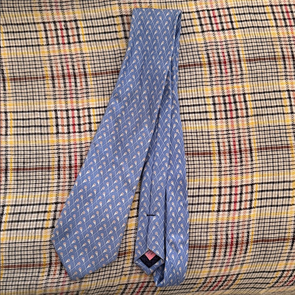 Blue Patterned Tie - image 1